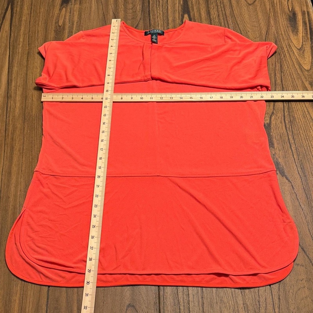 Lauren by Ralph‎ Lauren Bold Orange Women's 1X Top - Picture 3 of 4